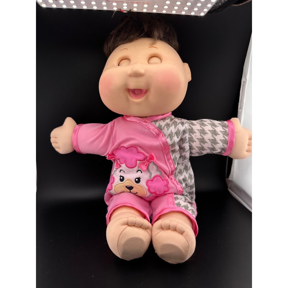 Cabbage Patch Kids Baby So Real‎ Vtg Working Video Pink Kitty Suit 2016 WCT
